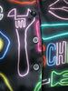 Neon print cardigan