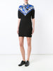 Printed panel polo dress