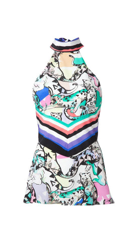 Animal print sleeveless top