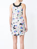Leaf print sleeveless dress