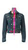 Layered denim jacket