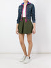 Layered denim jacket