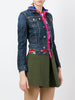 Layered denim jacket