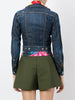 Layered denim jacket
