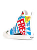 Printed hi-top sneakers