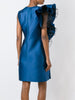 Ruffle sleeve cocktail dress