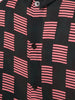 Striped square print blouse