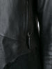 Lace insert leather jacket