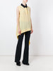 Draped sleeveless blouse