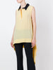 Draped sleeveless blouse