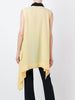 Draped sleeveless blouse