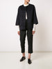 Turn-up hem tailored trousers