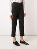 Turn-up hem tailored trousers