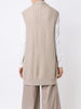 Sleeveless oversized cardigan