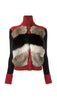 Fur detail cardigan