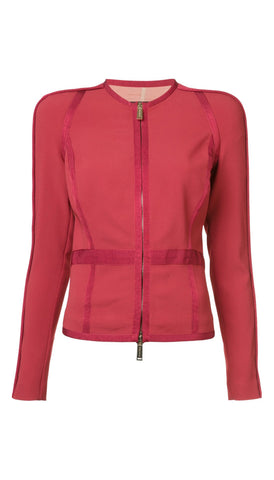 panelled zip jacket