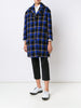 bouclé check coat