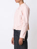 lace insert leather jacket