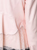 lace insert leather jacket