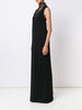 Lace collared maxi dress