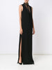 Lace collared maxi dress