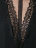 Lace collared maxi dress