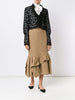 Ruched detail pencil skirt
