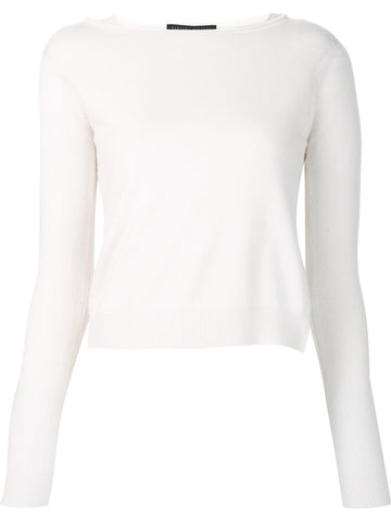 ruffled layered hem pullover
