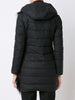 padded hooded coat