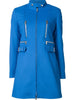 ribbed slim fit coat