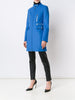 ribbed slim fit coat