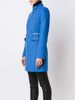 ribbed slim fit coat
