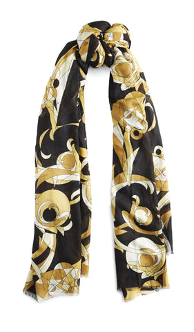 Black and Gold Scarf