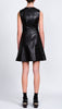 Lamb leather laser cut dress