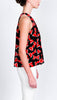 Bow print halter top