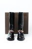 Leather Boot with Jewel Detail