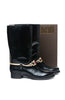 Leather Boot with Jewel Detail