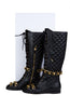 Black Quilted Boot